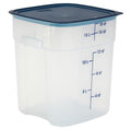 Cambro FreshPro 18 Quart (QT) Food Storage Container with Lid (Restaurant Grade) - for Food Prep, Commercial Kitchen, Pet and Dog Food Container (Translucent) - size: 18 Quart