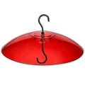 Gtongoko Bird Feeder Cover Dome 12" Red Bird Feeder Rain Guard 1 Pack | Bird Feeder Cover for Rain Red PC Dome Built-in Ant Moat Chew-Resistant Keeps Seed Dry Fits Hanging Bird Feeders - color: Red