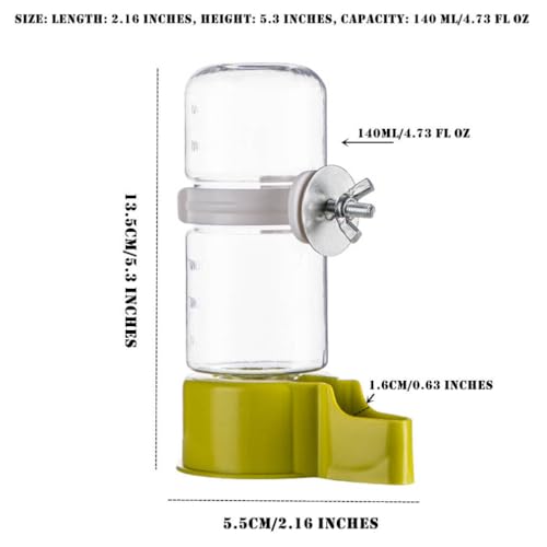 Pet Bird Automatic Water Feeder, 4.73 Fl Oz Parrot Water Dispenser, Bird Cage Suspended Automatic Water Dispenser for Parakeet Budgie Lovebirds Canary Cockatiel (Blue) - color: Blue