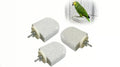 Bird Perch Stand, Volcanic Stone Parakeet Platform, Beak Grinding and Foot Exercise Toy for Small Birds, 2.56x2.75 in, 4 Pack