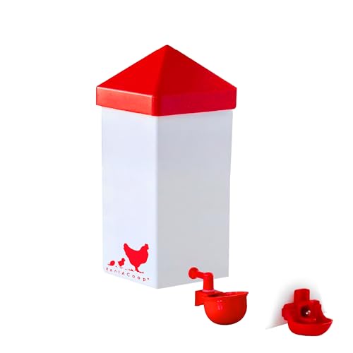 RentACoop 32oz Automatic Drinker with Auto-Fill Cup & Horizontal Nipple