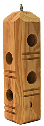 Suet Plus Plug Pine Feeder, Bevel Cut Post