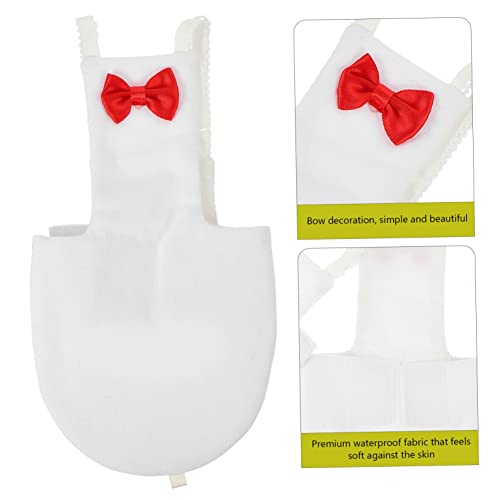 Yardwe Bird Diaper for Parrots and Parakeets Breathable Liner Bow Design for Outdoor - size: 17x9cm