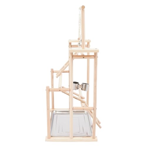 Premium Parrot Play Stand - Large Bird Gym Activity Center for Macaws, Cockatoos, African Greys, Indoor Outdoor Playground