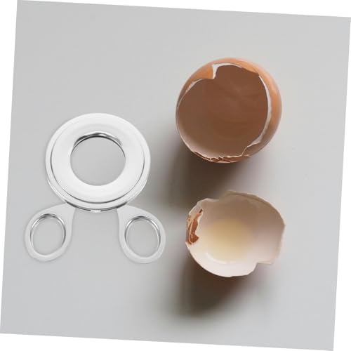 SHOWERORO Stainless Steel Egg Separator Tool Manual Egg Cracker and Topper for Quick Opening of Versatile Kitchen Gadget