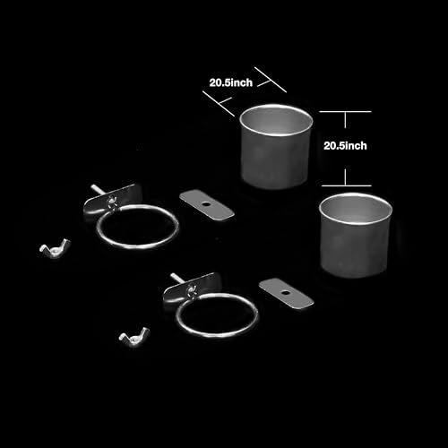GuineaLoft™ Stainless Steel Bird Cage Bowls (2 Pack) – Parrot Food & Water Cups with Cage Mount – 2 Inch Diamter, Durable, Non-Toxic, Rust-Resistant Feeding Dishes for Parakeets, Cockatiels, Lovebirds