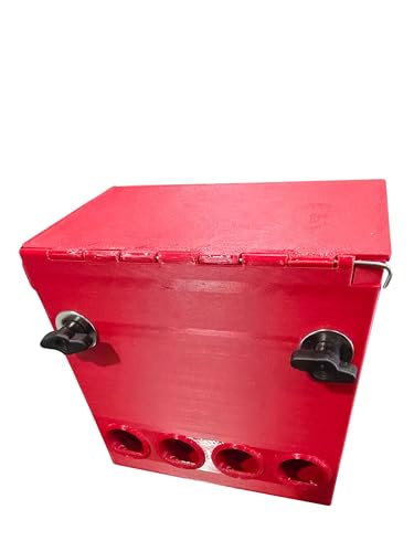 Mess-Free Quail Feeder — Mounts Outside the Cage | No Waste Bird Feeder | 4 Ports | 3D Printed | Made in USA | BPA Free | Coturnix Quail