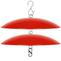 13" Hummingbird Feeder Dome Guard,Bird's Feeder Rain Cover,Squirrel Proof for Bird Feeders Pole, Smart Bird Feeders Umbrella(Bright Red), 2Pack - color: Bright Red, size: 13Inch / 2 Packs