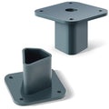 Nuanchu T Post Mounting Plate for Bird Houses Feeder,2 Pcs,Dark Green | Compatible with Most Standard Fence Post Pole,Mounting Plate for Bird Houses,Bird Feeder,Mailboxes, Mount Flange