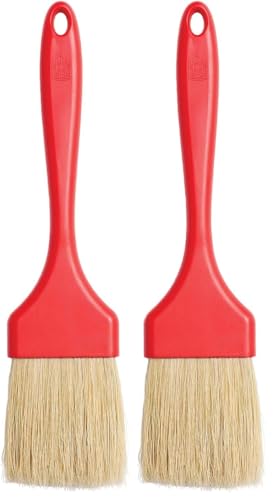 King Arthur Baking Company Professional Pastry Brush, Natural Boar Bristles, 2-Inch, For Butter, Egg Wash, Glaze And Baking Prep (Pack of 2) - size: 2-Inch (Pack of 2)