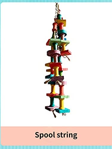 Bird Spiral Rope Perch, Bird Hemp Rope Swing Perch, Bird Cage Stand Pole Accessories, Bird Standing Climbing Toy for Parrot Parakeet Budgies Lovebirds Cockatiels (Large) - size: Large