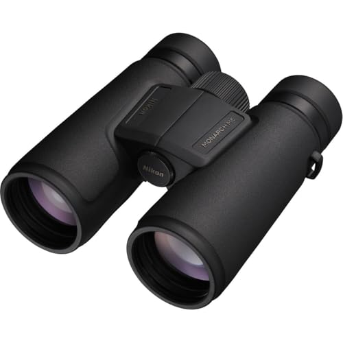 NIKON Monarch M5 Binoculars | Waterproof Fogproof ED Glass Optics with Dielectric Prism Coating | Bright High-Resolution Outdoor Binoculars for Birdwatching, Hiking & Wildlife, 8x42 | Long Eye Relief, waterproof, fogproof, ED Glass, rubber-Armored Binocul