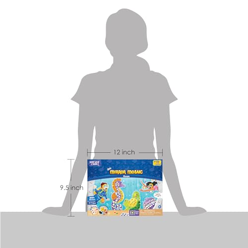 Imagimake Mirror Mosaic - Ocean, 10 Templates, 950+ Stickers | Mess-Free Craft Activity, Screen-Free Creative Art Kit for Kids, Birthday Gift for Boys & Girls Ages 3,4,5,6,7 Years Old - style: 4. Ocean