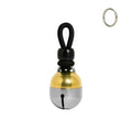 Handmade in USA, Extra Loud Collar Bell for Cats and Dogs, Premium Brass and Nickel Silver - size: Medium