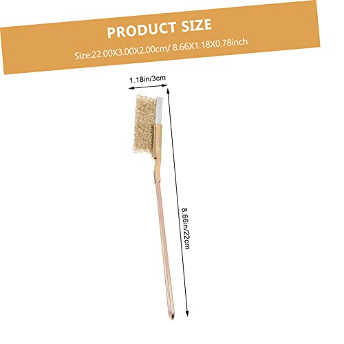 GANAZONO 1set Handle Bird Cage Brush for Easy Cleaning Wire Brush Extra Handle for Cage Maintenance and Effortless Bird Dropping Removal - size: 22X3X2CM