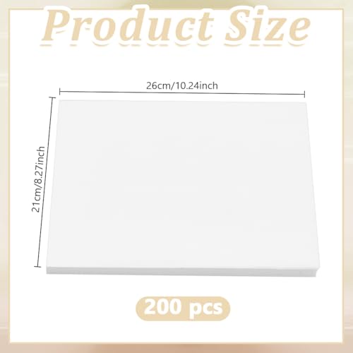 200 Sheets Bird Cage Liner Papers, 10.51 x 8.27 Inch Single Use Cage Paper Bulk Non Woven Bird Pad Precut Absorbent Bird Paper for Bird Parrot Canary Small Pet