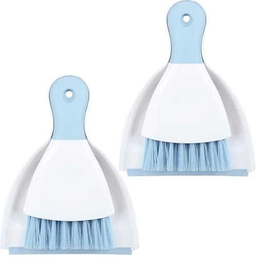 Dustpan and Brush Set (Light Blue, 2set) - color: Light Blue, size: 2set
