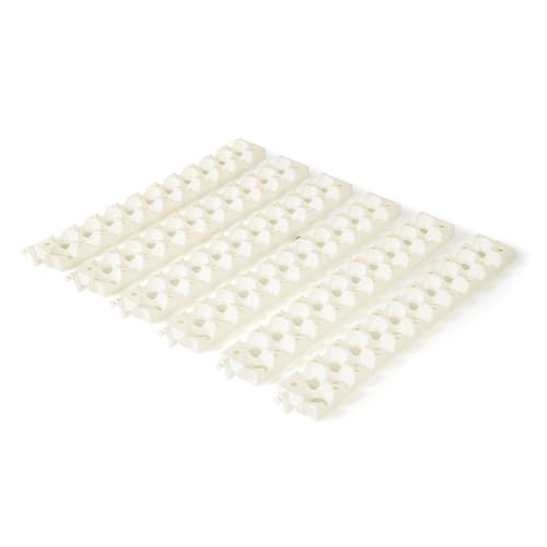 Farm Innovators 6 Pack Quail Rails - 20 Spot Small Egg Trays Only, Fits up to 120 Eggs Total - Compatible with Model 3200 Automatic Egg Turner | For quail and other small eggs; replaces the standard rails on model 3200 automatic egg turner; holds up to 12