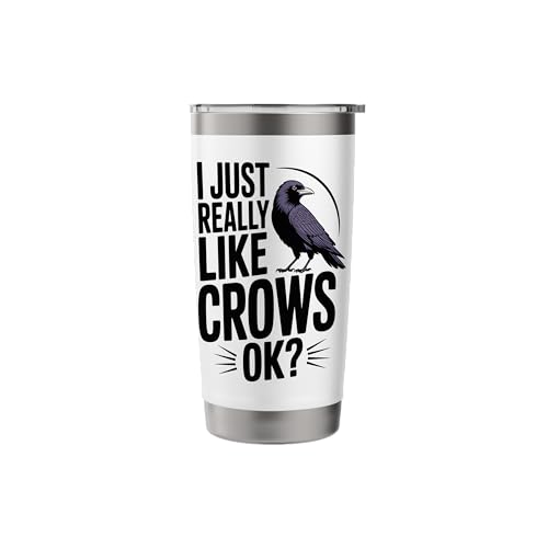 Black Raven Art Crow Nature for Women Men Stainless Steel Insulated Tumbler