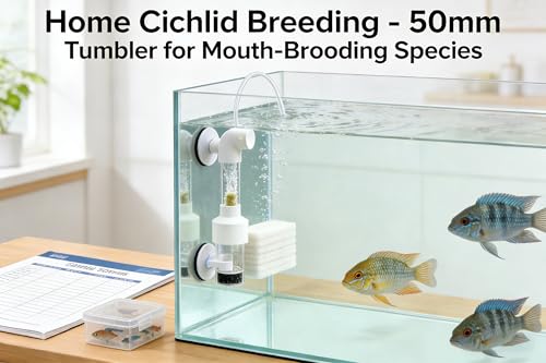 Aquarium Egg Incubator Tumbler - 50mm Fish Hatchery for Cichlids and Mouth-Brooding Species