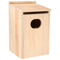 Pine Wood Duck House 17x10x10 Inches Outside Wood Shelter and Nesting Box for Hooded Mergansers and Wetland Ducks