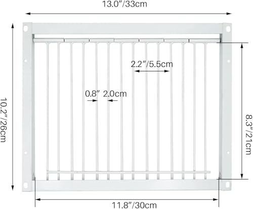 11.8in(30cm) Pigeon Cage Door One Way Entrance Door Bird T Trap Birdcage Iron Wire Trap Door for Racing Pigeon Bird Cage Breeding Supply