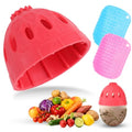 3-Pack Egg Washer, Egg Cleaner Scrubber for Fresh Eggs, and Vegetable Scrubber & Dish Brush Set - Flexible Vegetable Fruit Brush for Potato, Lemon, Cucumber, Cleaning Tools for Kitchen Sink