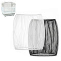 Birdcage Cover Seed Catcher - Blocks Over 90% Splashes & Mess | Set of 2 breathable mesh nets (14.56"H, 86.6"-94"girth). Use on indoor parrot setups to stop escaping and trap molting dander