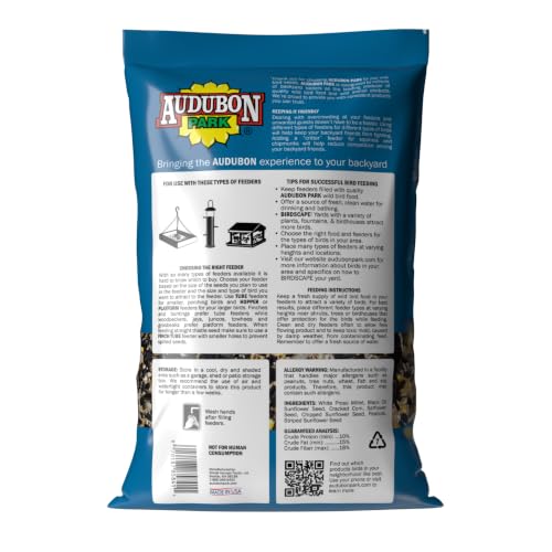 Audubon Park Songbird Wild Bird Seed, 14 lb. | Year-round outdoor bird food for outside feeders - size: 14 Pound (Pack of 1)