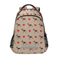 Kids German Shepherd Backpack for Boys Girls School Bags | Elementary Middle, Travel Daypack Lightweight Waterproof with Reflective Strip - color: German Shepherd Dog Heart