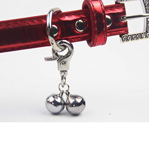 Cat Bell 2 Pack - Cat Collar Accessories Bells Loud with Claw Buckle, Pet Jingle Charm Ornament Training Pendant Jewelry, Tracker for Saving Birds, Neck Decoration for Dogs Kitten, Silver | Pet Bell Jingle Collar Charm Ornament Training Pendant Jewelry wi