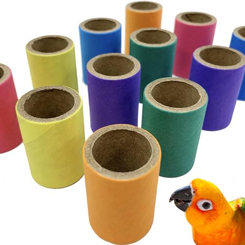 2108 Pk12 1-Inch Tube Bagels Foot Talon Craft Part Parrot Cage Toy, Parakeet, Conure, Parrotlet, and Similar Breed Sizes