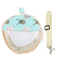 Hamster Transparent Bag Bird Squirrel Parrot Golden Hamster Hedgehog Outdoor Travel Visible Portable Carrier (Green) - size: Green