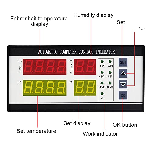Professional Incubator Controller Digital Egg Incubator Temperature Humidity Controller XM-18ZH