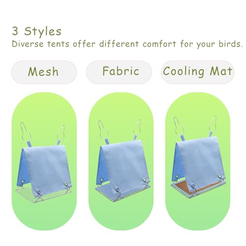 Bird Tent with Removable Pad Easy to Clean, Bird Toys Swing Parrot Hammock for Cockatiels Conures - Hanging Cage Bed Waterproof, Chew-Proof for Parakeets Lovebirds, Blue