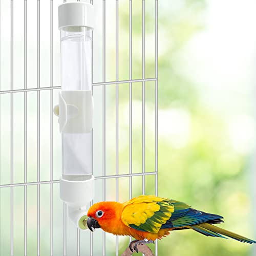 Bird Water Dispenser Parrot Waterer Automatic Bird Water Feeder for Medium Birds Parakeet Cockatiel Conure Caique (Medium) - size: Medium