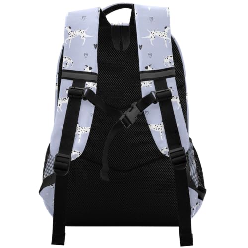 Kids Dalmatian Dogs Backpack for Boys Girls School Bags | Elementary Middle, Travel Daypack Lightweight Waterproof with Reflective Strip - color: Cartoon Dalmatian Dogs