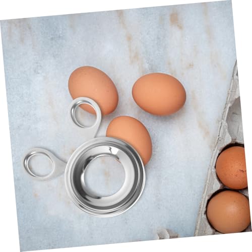 SHOWERORO Stainless Steel Egg Separator Tool Manual Egg Cracker and Topper for Quick Opening of Versatile Kitchen Gadget