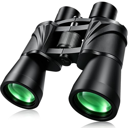 20x55 Binoculars for Adults High Powered – Large View Waterproof Optics with Clear Low Light Vision, Easy Focus for Hunting, Bird Watching, Concerts, Sports - color: Green