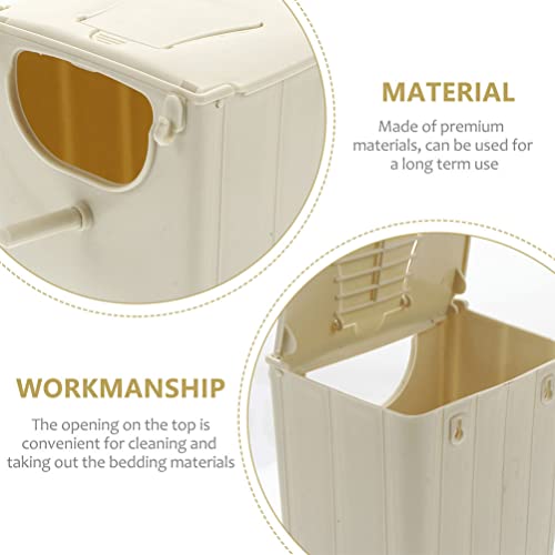 Alipis Bird Breeding Box 4Pcs Hanging Nesting Boxes for Small Birds Finch Parakeet Budgie Plastic Bird Hatching House Durable Weather Resistant Supplies