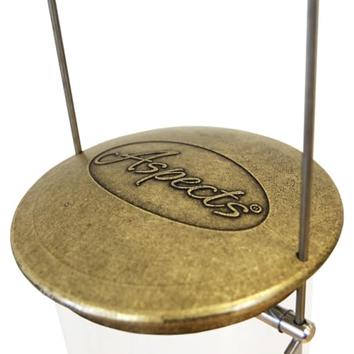 Aspects 420 Antique Brass Quick Clean Big Tube Feeder, Large, Brown/A