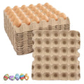 18 Flats 30-Cell Egg Crate, Holds 30 Eggs | Cardboard Egg Cartons, Sturdy and Stackable Egg Flats, Perfect Egg Crates for Fresh Eggs, Chicken Farm - size: 18 Pack grey