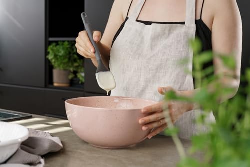 Zyliss Spoontula - Sustainable Wheatstraw/Silicone Cooking Spoon - Spoon Spatulas For Nonstick Cookware - Spatulas Silicone Heat Resistant - Dishwasher Safe - 11.7" x 2.4", Beluga Grey, Medium - style: Spoontula (Medium)