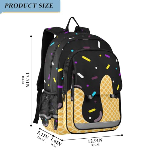 Kids Backpack Elementary Middle School Bags for Boys Girls | Travel, Daypack, Lightweight, Waterproof, with Reflective Strip - color: Multi 1