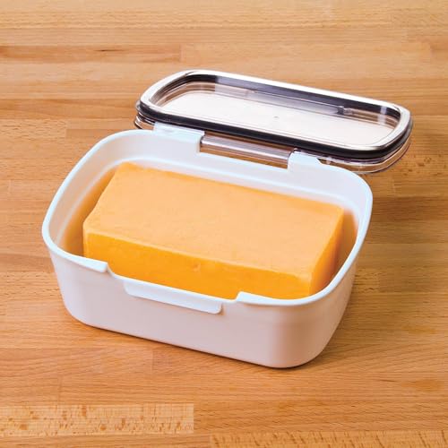 ProKeeper Mini Deli Storage Container, Airtight Silicone Seal for Fresh Keeping, Stores Deli Meats, Cheeses, and More, 5.75 Inches Long | Ideal for Deli Meats, Cheeses, and More, Dry-Erase Compatible Lid for Labeling, BPA-Free and Dishwasher Safe - color: