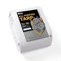 GUARD SHIELD Extreme Heavy Duty White Poly Tarp 12x24 Feet Cover Waterproof Tarps 20mil Thick UV and Tear Resistant Tarpaulin - color: White, size: 12x24