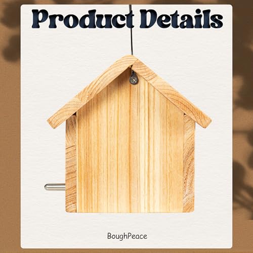 Wooden Bird Houses for Outside Birdhouses Nest Bluebird House for Cardinals Finch Wren Swallow for Garden Viewing 7 - size: 15.8inch × 6.3inch × 5.1inch
