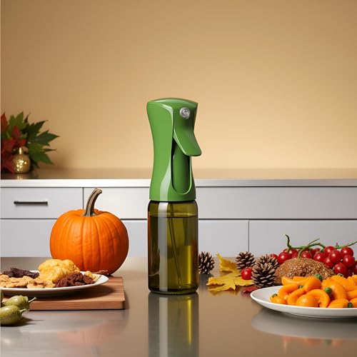 Oil Sprayer 150ml glass bottle Refillable Premium Dark Green Glass Bottle for Healthy Cooking & Baking Even Oil Control for Healthy Nonstick Cooking (PS642) - style: Premium Dark Green 642