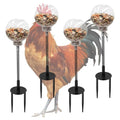 Oooct 4 Pack Chicken Peck Toy - Chicken Enrichment Toys with Swing Feeder & Slow Feeder for Hens, Ducks, Parrots - size: 4 Pack