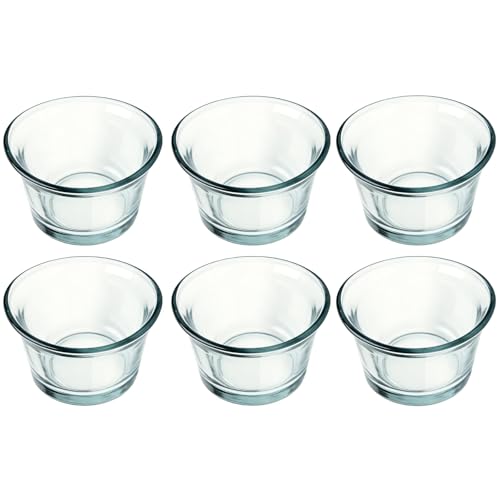6Pcs Glass Bird Feeder Replacement Cups, Oriole Jelly Feeder Bowls, Outdoor Hanging Hummingbird and Goldfinch Feeders, Weather Resistant for Garden, Balcony, Patio